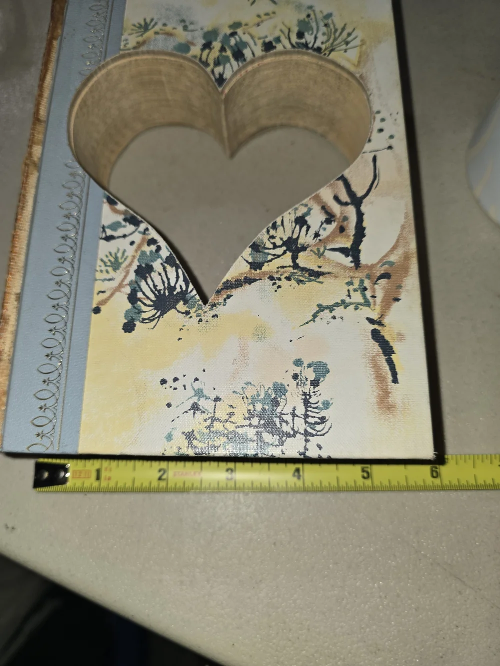 Decorative Reader's Digest, Heart Cutout Book,  Light Blue and Cream, 8x2x5